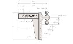 BulletProof Hitches - BulletProof HD3010 3.0" Heavy Duty 10" Drop Or Rise Hitch - Image 8