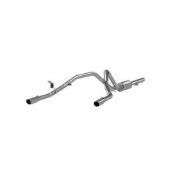 MBRP Exhaust - MBRP Exhaust S5058AL AL 3" Cat-Back 2.5" Dual Rear Exit 09-13 Silver/Sierra 1500 - Image 1