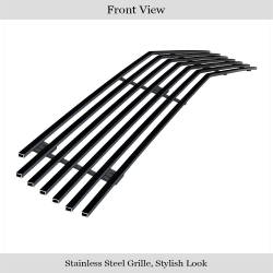 APS - APS GR03FFG42J Stainless Billet Bumper Grille Black for 10-13 Chevy Camaro SS - Image 2