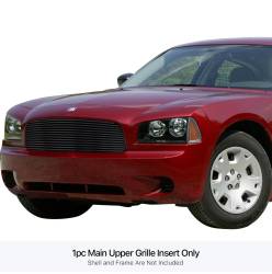 APS - APS Stainless Billet Grille Black for 05-10 Dodge Charger GR04HEC20J - Image 1