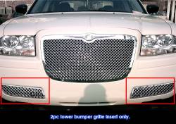APS - APS GR18GFF36S Wire Mesh Bumper Grille Polish for 05-10 Chrysler 300 - Image 1