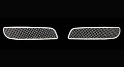 APS - APS Wire Mesh Fog Light Grilles Polish for 11-14 Chrysler 300C GR18GFC02R - Image 2
