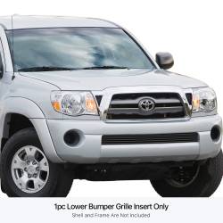 APS - APS Stainless Billet Bumper Grille Black for 05-11 Toyota Tacoma GR20HED61J - Image 1