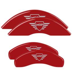 MGP Caliper Covers 37028SMGPRD Front/Rear Red for 14-17 Infiniti QX70