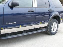 QAA TH46331 Stainless Rocker Panel Trim 8pc for 06-10 Ford Explorer
