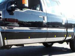 Quality Automotive Accessories - QAA TH51321 Stainless Rocker Panel Trim 10pc for 11-16 Ford Super Duty - Image 1