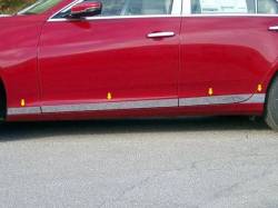 QAA TH54250 Stainless Rocker Panel Trim 8pc for 14-19 Cadillac CTS