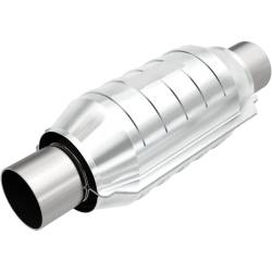 MagnaFlow Exhaust Products - MagnaFlow 54304 Universal Catalytic Converter 9"L x 4.375"W Round - Image 1