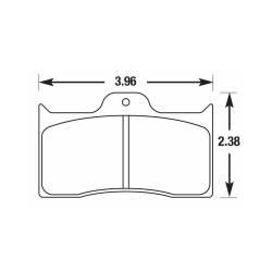 Baer Brake Systems - BAER Brakes 6070012 S4 4 Piston Replacement Pads for 07-18 Jeep Wrangler JK - Image 1