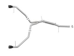 aFe Power - aFe 49-36419-B 3-2.5" SS Axle-Back Exhaust System for 17-19 Audi A4 2.0L - Image 4