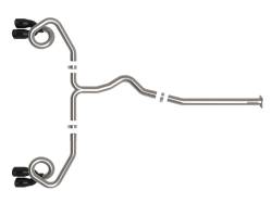 aFe Power - aFe 49-36809-B 3-2.5" Cat-Back Exhaust w/Black Tip for 22-26 Subaru WRX 2.4L - Image 2