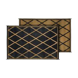 Faulkner - Faulkner 68900 Mat Diamond 8x20 Black/Beige Polypropylene 8'x20' - Image 1