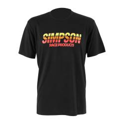 Simpson Safety - Simpson Safety 45024S Racing Stripes T-Shirt Black Small - Image 1