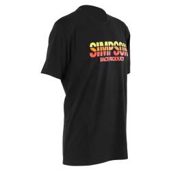 Simpson Safety - Simpson Safety 45024S Racing Stripes T-Shirt Black Small - Image 4