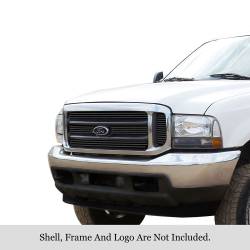 APS - APS Stainless Billet Grille Black 99-04 Super Duty/Excursion GR06HEC99J - Image 1