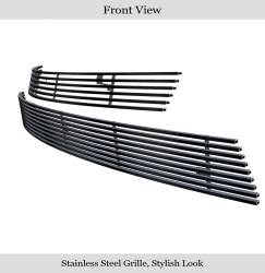 APS - APS Stainless Billet Grille Black 14-15 Chevrolet Camaro LS/LT/RS GR03FAB48J - Image 2