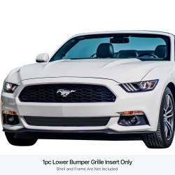 APS - APS Stainless Billet Bumper Grille Black 15-17 Ford Mustang 2.3L/V6 GR06FFD03J - Image 1