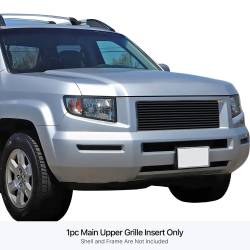 APS - APS Stainless Billet Grille Black 05-08 Honda Ridgeline GR08HGA14J - Image 1