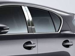 Quality Automotive Accessories - QAA PP11195 4Pc Stainless Steel Pillar Trim for 2011-2017 Lexus CT - Image 1