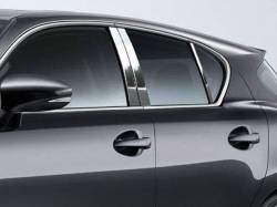 Quality Automotive Accessories - QAA PP11196 6Pc Stainless Steel Pillar Trim for 2011-2017 Lexus CT - Image 1