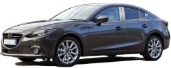Quality Automotive Accessories - QAA PP14750 4Pc Stainless Steel Pillar Trim for 2014-2018 Mazda Mazda3 - Image 2