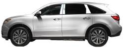 Quality Automotive Accessories - QAA PP14297 4Pc Stainless Steel Pillar Trim for 14-20 Acura MDX - Image 2