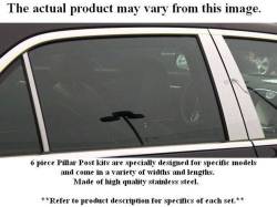 Quality Automotive Accessories - QAA PP43443 8Pc Stainless Steel Pillar Trim for 2003-2007 Saturn Vue - Image 1