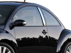 Quality Automotive Accessories - QAA PP26645 2Pc Stainless Steel Pillar Trim for 2000-2010 VW New Beetle - Image 1