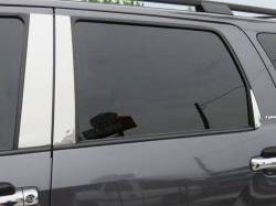 Quality Automotive Accessories - QAA PP27146 6Pc Stainless Steel Pillar Trim for 2008-2022 Toyota Sequoia - Image 1
