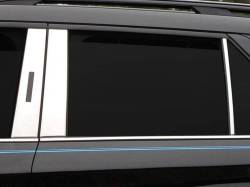 Quality Automotive Accessories - QAA PP60331 6Pc Stainless Steel Pillar Trim for 2020-2025 Ford Explorer - Image 1