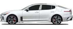 Quality Automotive Accessories - QAA PP18801 6Pc Stainless Steel Pillar Trim for 2018-2023 Kia Stinger - Image 2