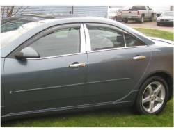 Quality Automotive Accessories - QAA PP45271 6Pc Stainless Steel Pillar Trim for 2005-2009 Pontiac G6 - Image 1