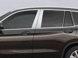 Quality Automotive Accessories - QAA PP18940 4Pc Stainless Steel Pillar Trim for 2018-2024 BMW X3 - Image 1