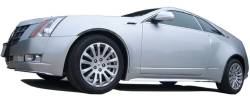 Quality Automotive Accessories - QAA PP50254 2Pc Stainless Steel Pillar Trim for 2011-2014 Cadillac CTS Coupe - Image 2