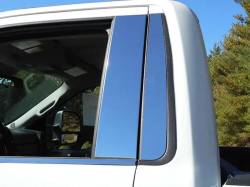 Quality Automotive Accessories - QAA PP63320 4Pc Stainless Steel Pillar Trim for 2023-2025 Ford Super Duty - Image 1