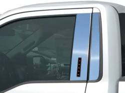 Quality Automotive Accessories - QAA PP63321 4Pc Stainless Steel Pillar Trim for 2023-2025 Ford Super Duty - Image 1