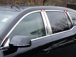 Quality Automotive Accessories - QAA PP50673 10Pc Stainless Steel Pillar Trim for 2010-2020 Lincoln MKT - Image 1