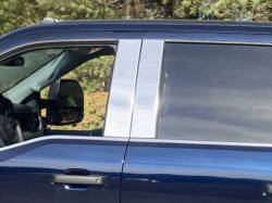 Quality Automotive Accessories - QAA PP63323 4Pc Stainless Steel Pillar Trim for 2023-2025 Ford Super Duty - Image 1