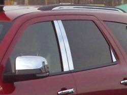 Quality Automotive Accessories - QAA PP51931 6Pc Stainless Steel Pillar Trim for 2011-2025 Dodge Durango - Image 1