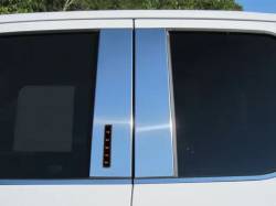 Quality Automotive Accessories - QAA PP63324 4Pc Stainless Steel Pillar Trim for 2023-2025 Ford Super Duty - Image 1