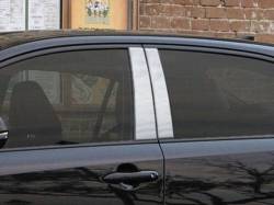 Quality Automotive Accessories - QAA PP70112 4Pc Stainless Steel Pillar Trim for 2020-2025 Toyota Corolla - Image 1