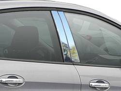 Quality Automotive Accessories - QAA PP53370 4Pc Stainless Steel Pillar Trim for 2013-2018 Ford C-Max - Image 1