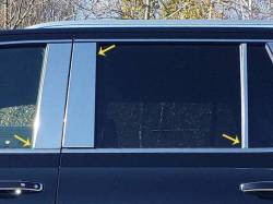 Quality Automotive Accessories - QAA PP61191 6Pc Stainless Steel Pillar Trim for 2021-2025 Chevrolet Tahoe - Image 1