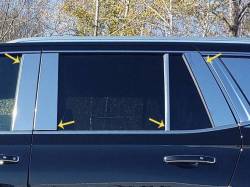 Quality Automotive Accessories - QAA PP61192 8Pc Stainless Steel Pillar Trim for 2021-2025 Tahoe/Yukon - Image 1