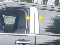 Quality Automotive Accessories - QAA PP62312 4Pc Stainless Steel Pillar Trim for 2022-2025 Ford Maverick - Image 1