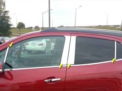 Quality Automotive Accessories - QAA PP53562 8Pc Stainless Steel Pillar Trim for 2013-2022 Buick Encore - Image 1