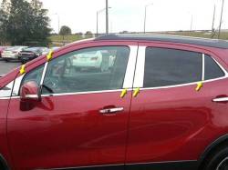 Quality Automotive Accessories - QAA PP53563 10Pc Stainless Steel Pillar Trim for 2013-2022 Buick Encore - Image 1