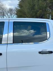 Quality Automotive Accessories - QAA PP64346 6Pc Stainless Steel Pillar Trim for 2024-2025 Ford Ranger - Image 1