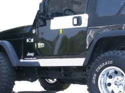 Quality Automotive Accessories - QAA HS45090 2Pc Stainless Steel Door Handle Accent for Jeep Wrangler TJ - Image 1