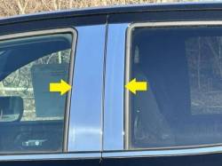 Quality Automotive Accessories - QAA PP63151 4Pc Stainless Steel Pillar Trim for 2023-2025 Chevrolet Colorado - Image 2